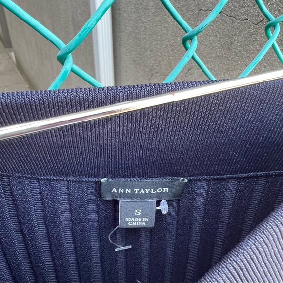 Ann Taylor Pleated Two-Tone Skirt S - Picture 7 of 12